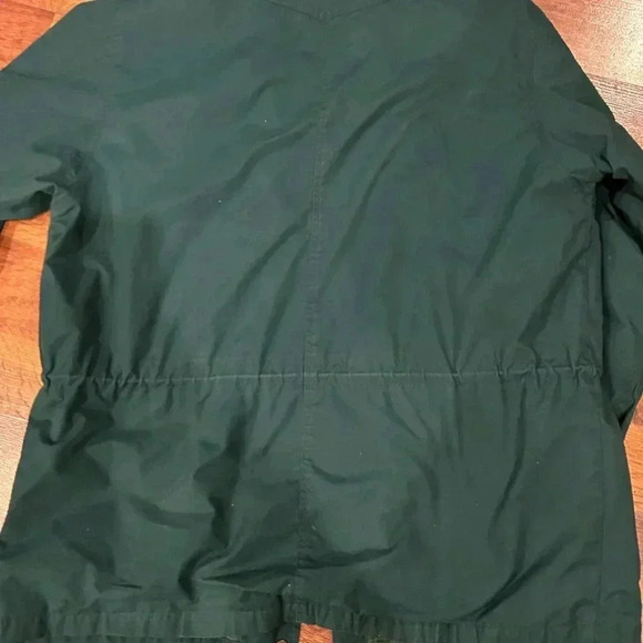 Vintage Eddie Bauer Men Green Plaid Wool Lined Coat Mountain Parka Jacket Large - Picture 10 of 11